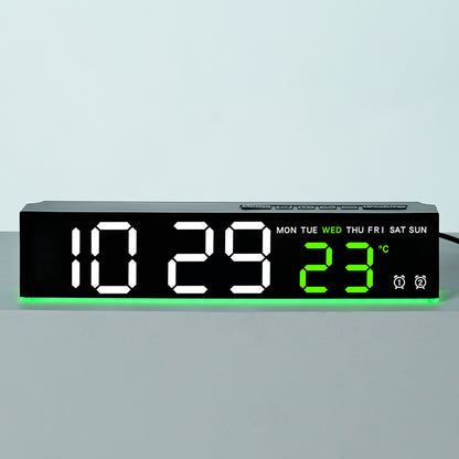 Digitaler Wandwecker mit Großen Led-Ziffern und Temperaturanzeige Brehn