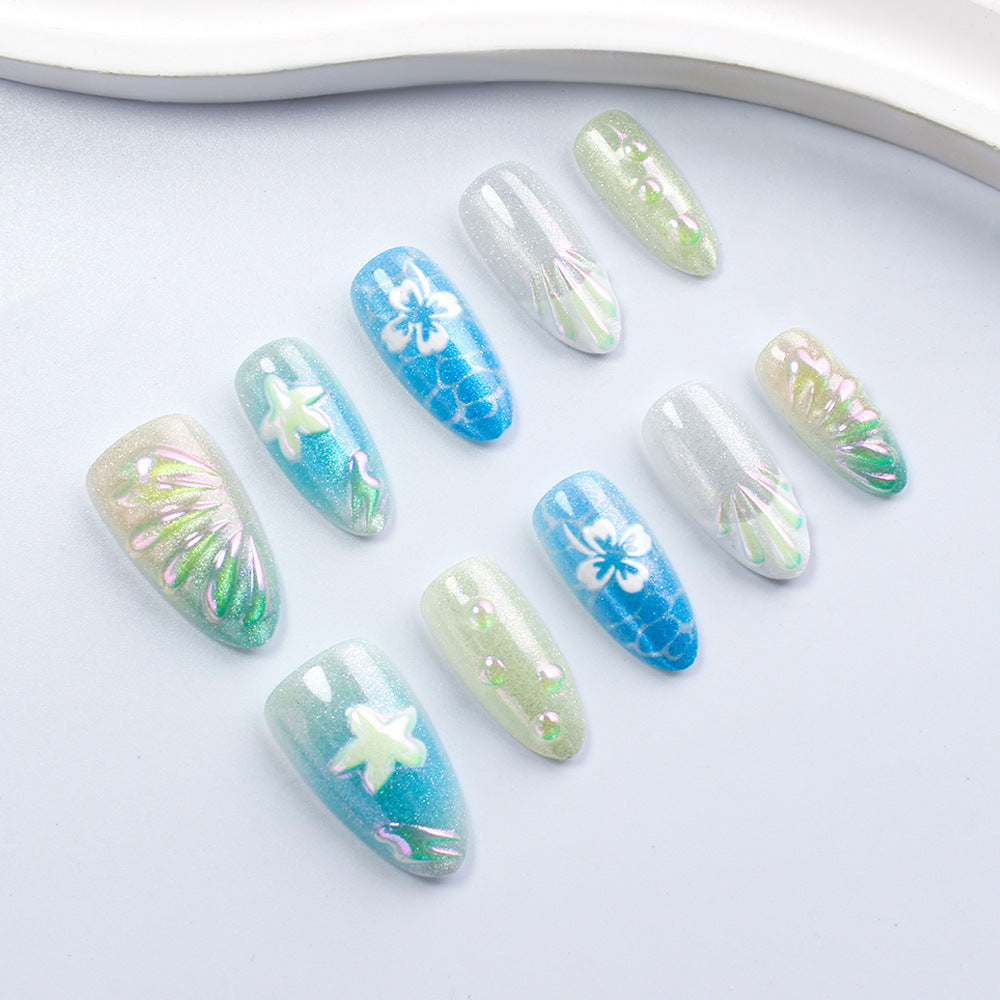 Künstlerische Gel-Nagelspitzen Brehn