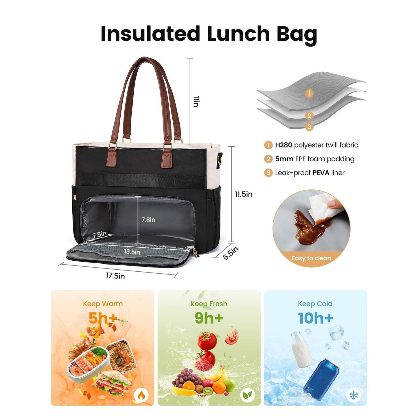 Elegante Multifunktions-Handtasche Brehn