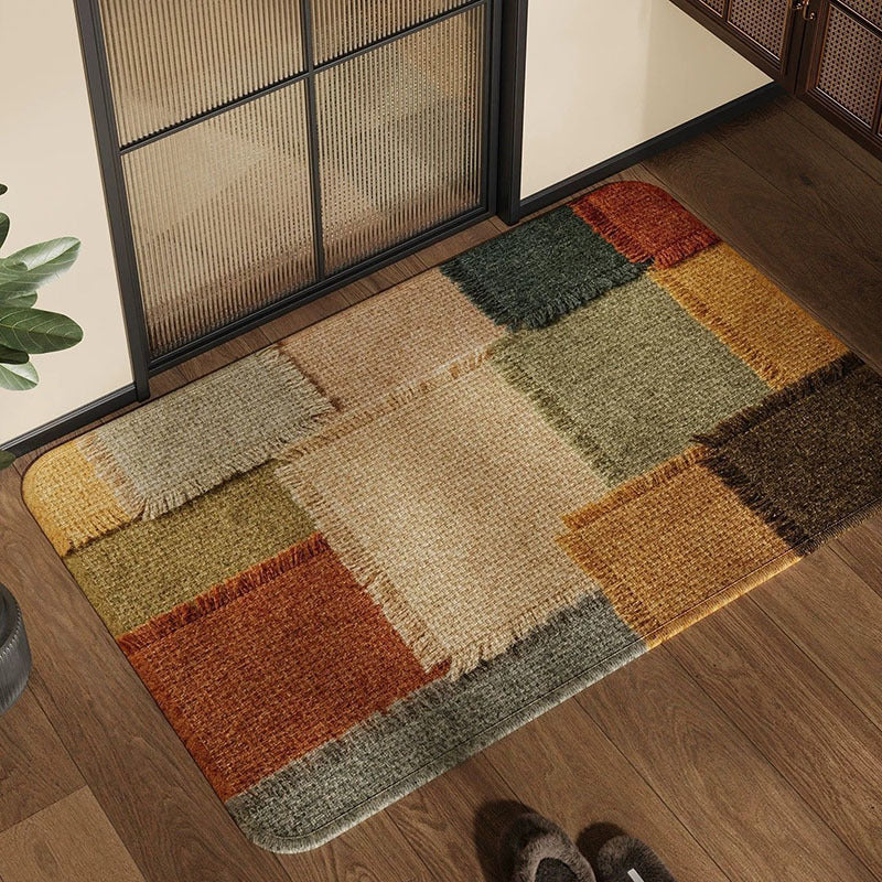 Texturiertes Patchwork Teppich