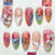 Kunstnagelset mit vielfältigen Designs und glänzenden Verzierungen Brehn