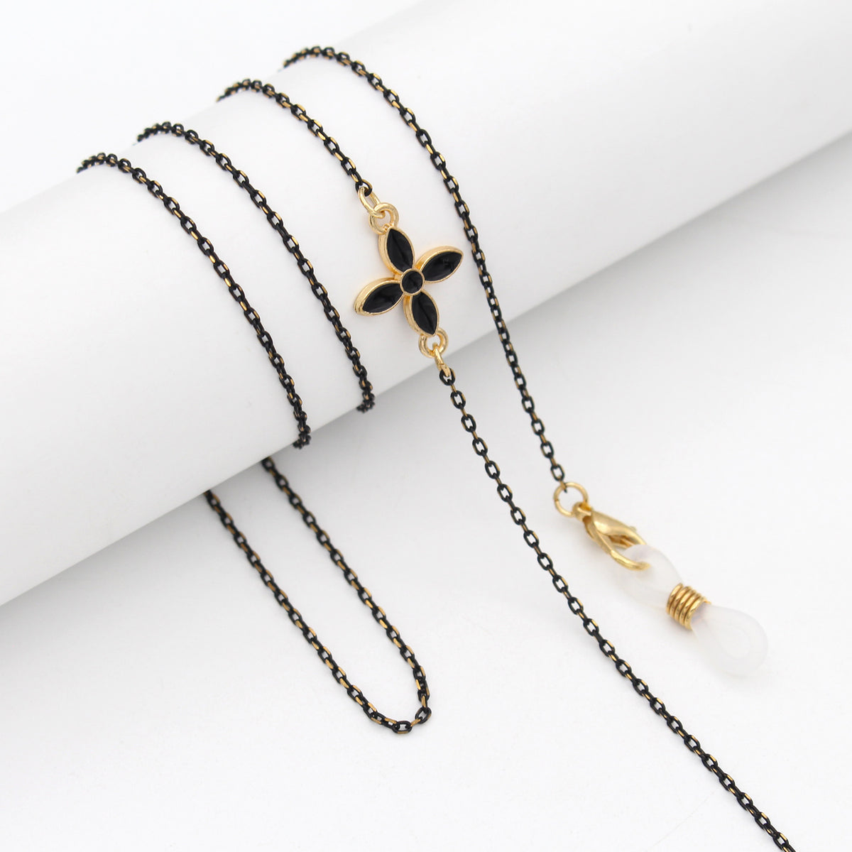 Elegante Perlen-akzentuierte Brillenbandkette Brehn