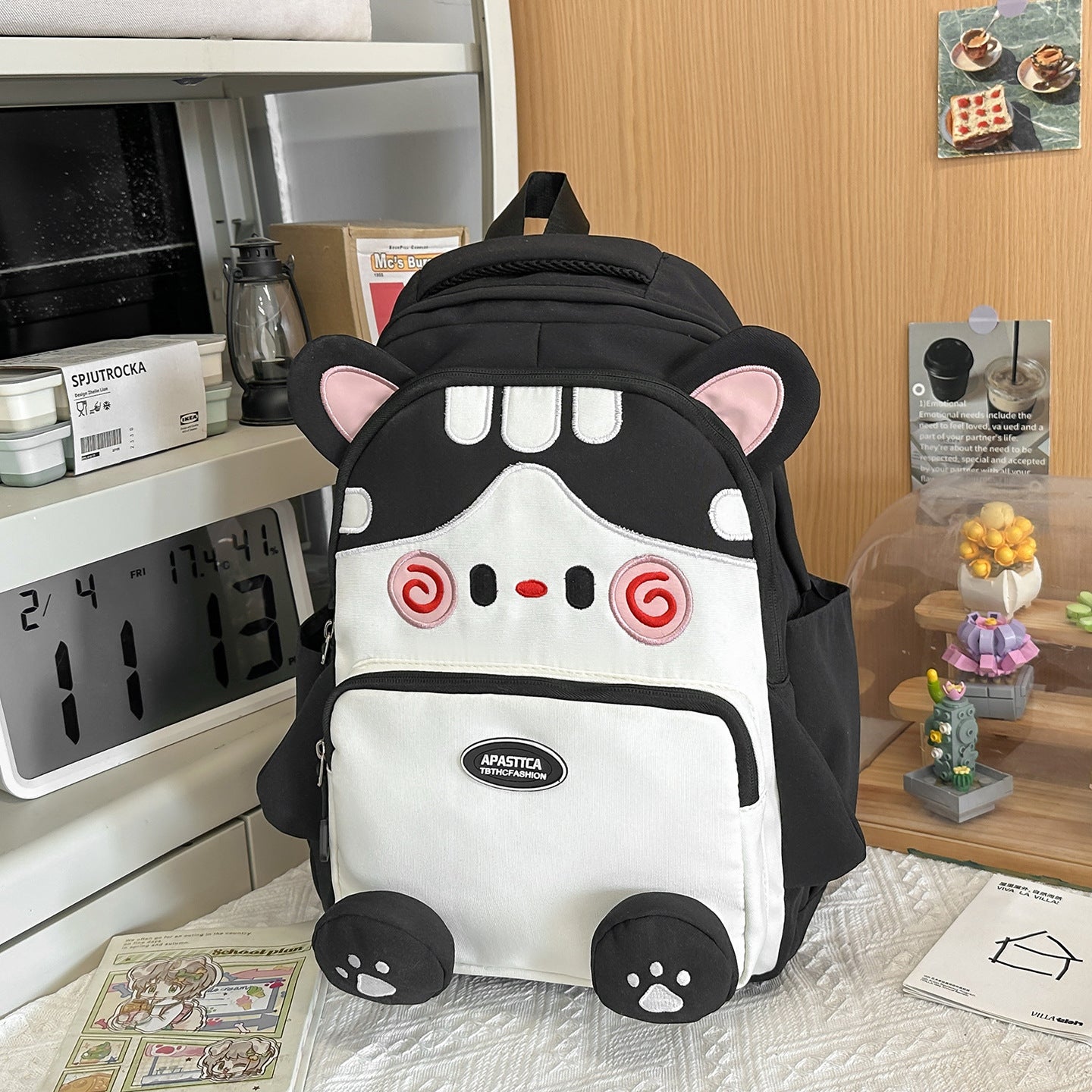 Kinder Süße Plüsch Tier-Themen Schulrucksack