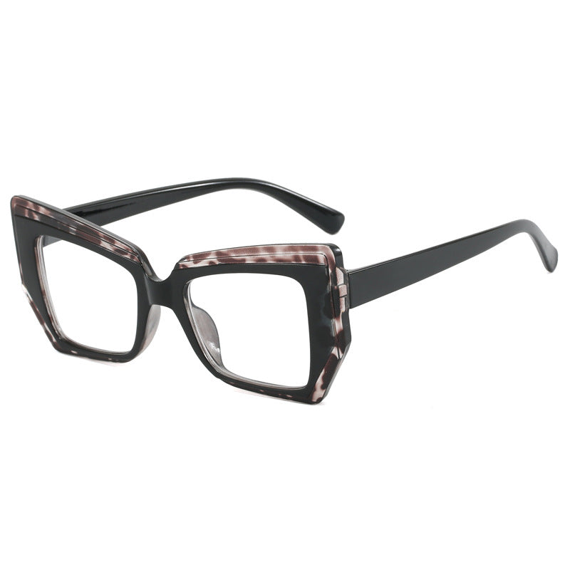 Damen Modische Brille mit auffälligem, geometrischem Rahmen Brehn