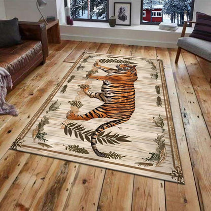 3D-gedrucktes Tiger-Wandmural Brehn