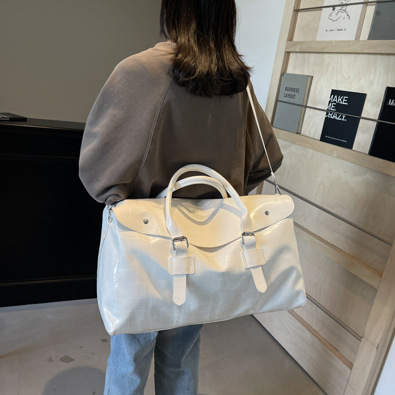 Krokodilstruktur Luxus Reise Duffle Tasche Brehn