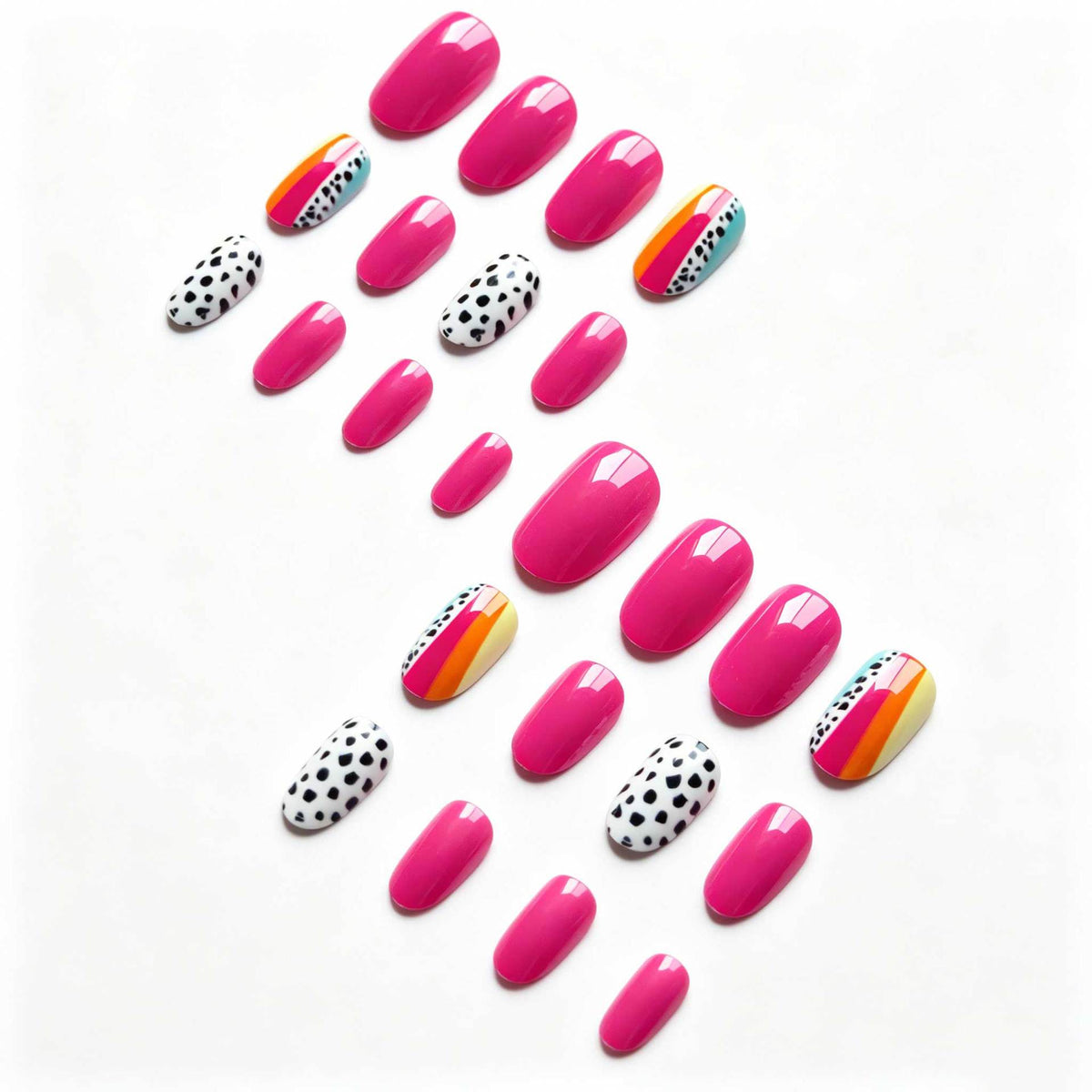 Kreative Abstrakte Nagelkunst