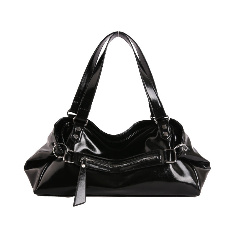 Schlanke Ledertasche