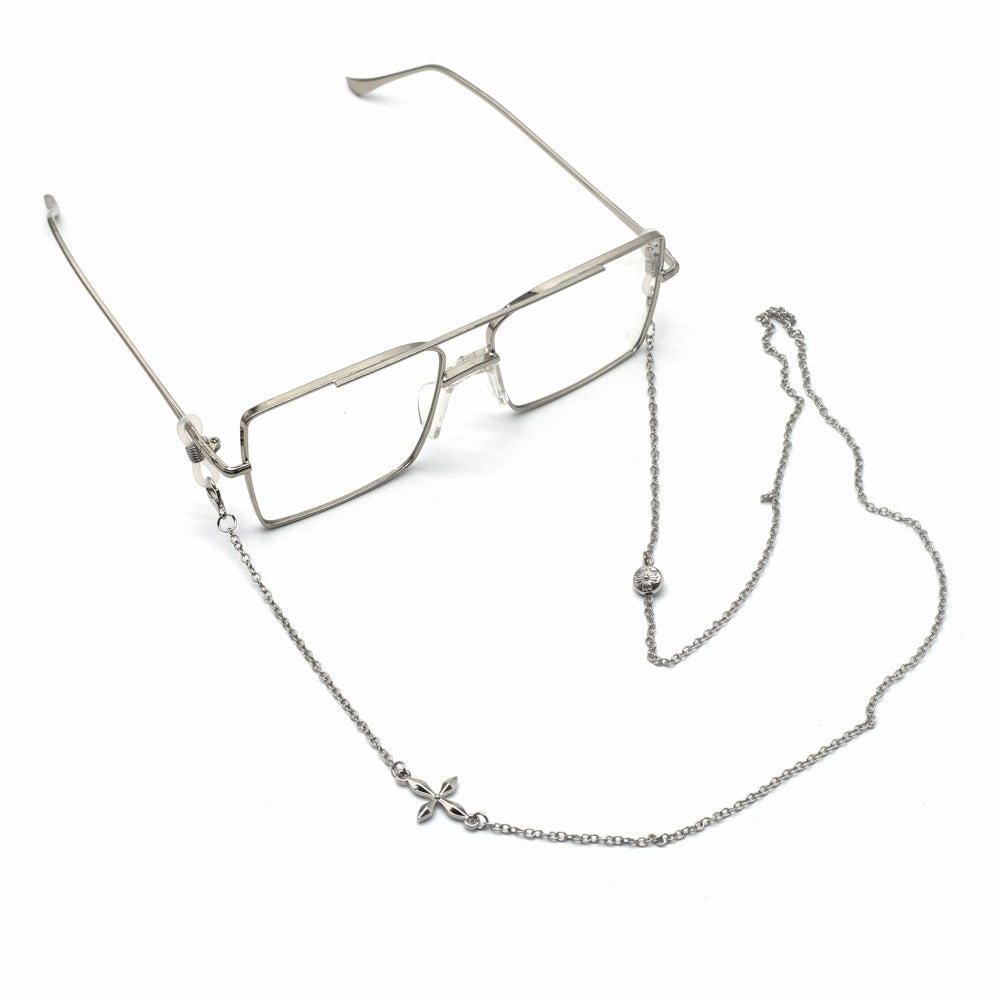Premium Silber Geschichtete Brillen Kette Brehn
