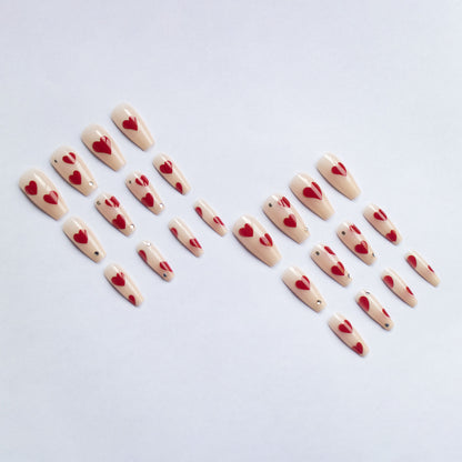 Herz-musteriges Gel-Nagelkunst-Kit