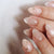 Glamouröse Glitzernde Press-On Nagelkunst Brehn