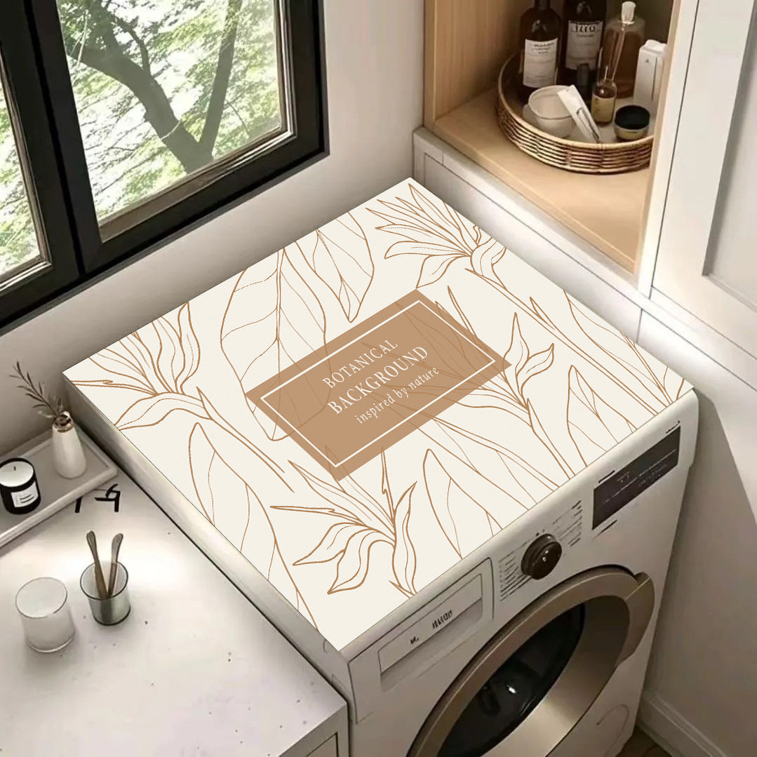 Vintage Floral Decorative Laundry Mat Brehn