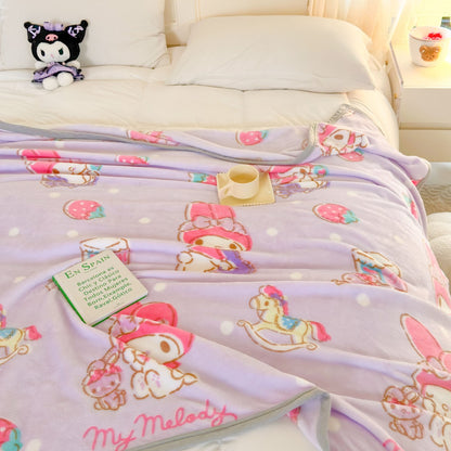 Damen weiche Fleece-Decke mit fröhlichem Kinderdesign Brehn