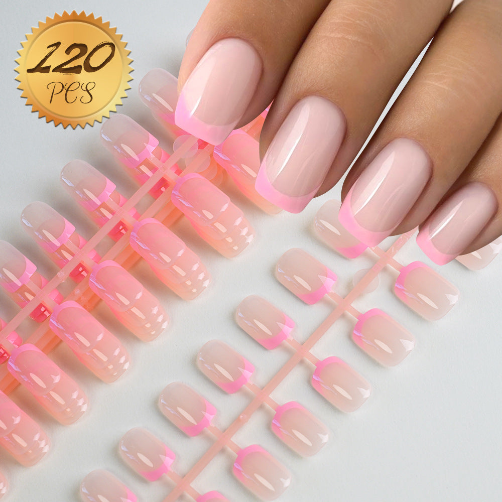 Dekoratives French Tip Press-On Nagelset Brehn
