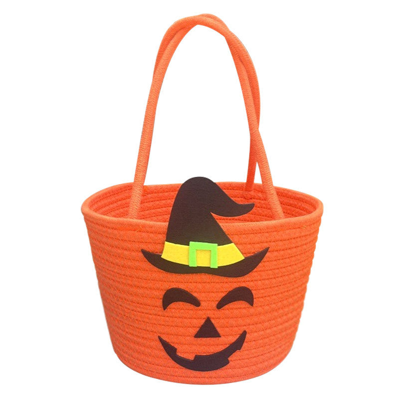 Damen Halloween Korb mit Zauberhut-Motiv Brehn