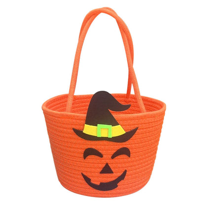 Damen Halloween Korb mit Zauberhut-Motiv Brehn