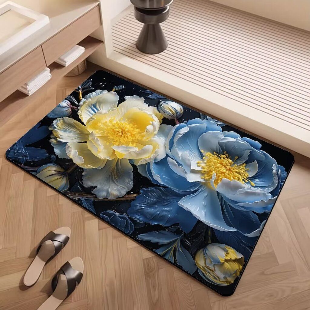 Künstlerischer floral gemusterter Teppich