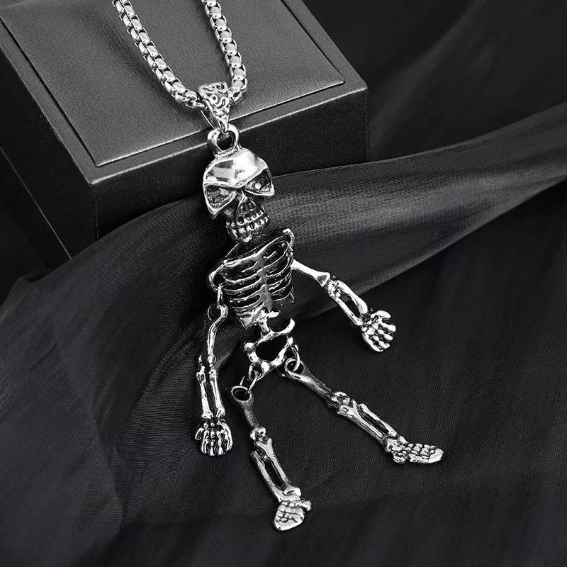 Skeleton Anhänger Halskette Brehn