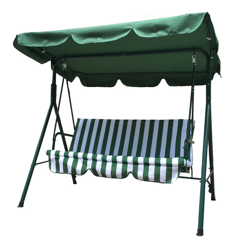 Geräumige Outdoor-Schaukelbank mit verstellbarem Sonnendach Brehn