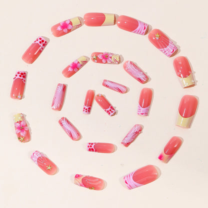 Artistic Floral Nail Art Set Brehn