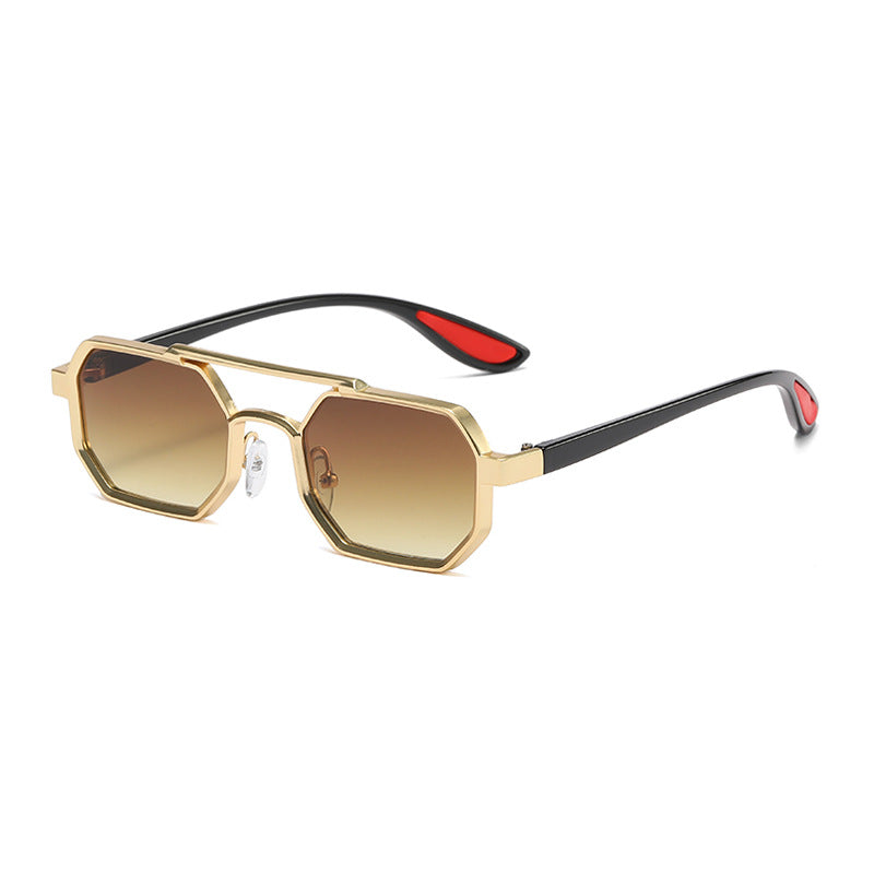 Damen modische Designer-Sonnenbrille mit exklusivem achteckigem Rahmen Brehn