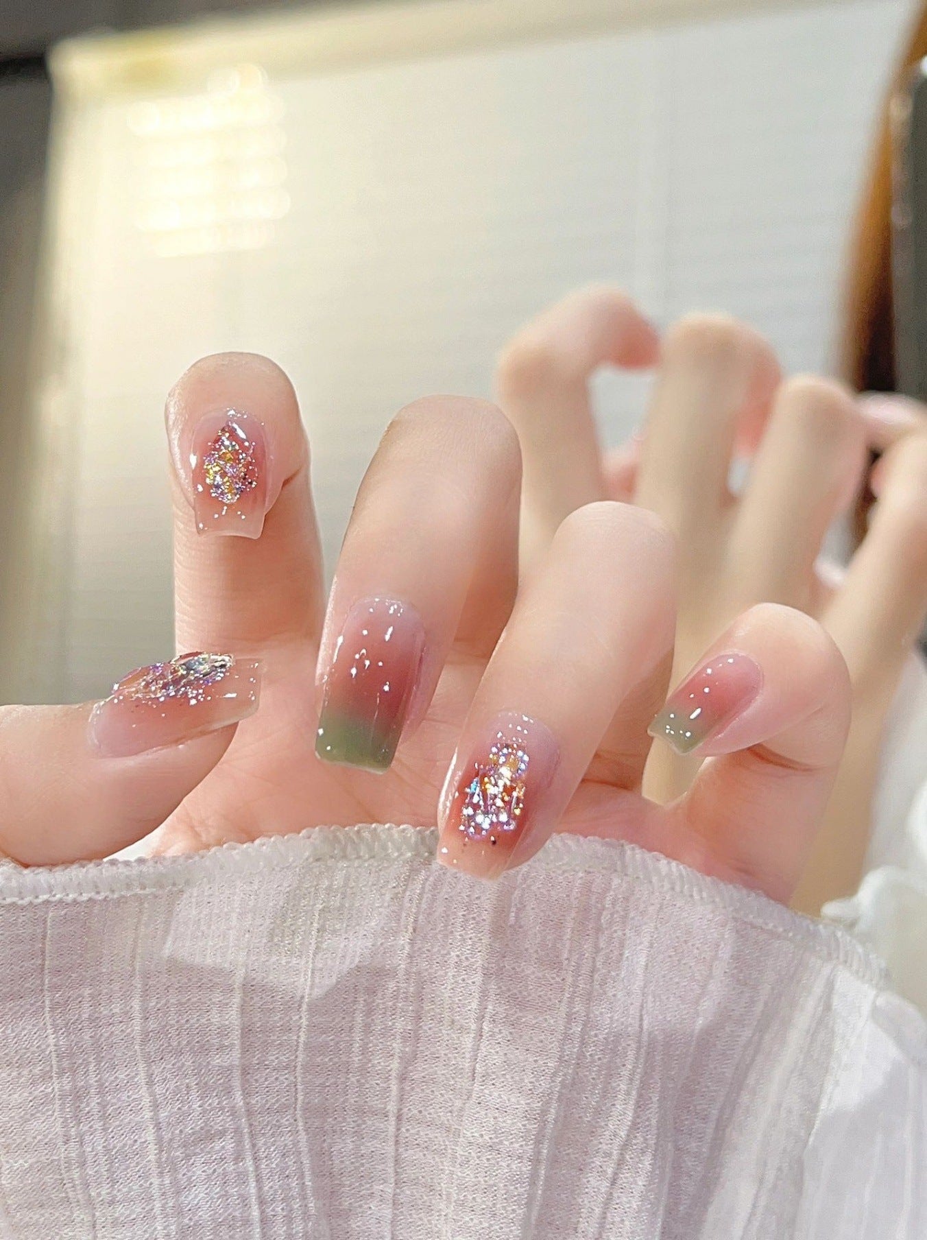 Glitter Ombre Press-On Nägel Brehn