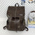 Vintage Leder Freizeit Schul Rucksack