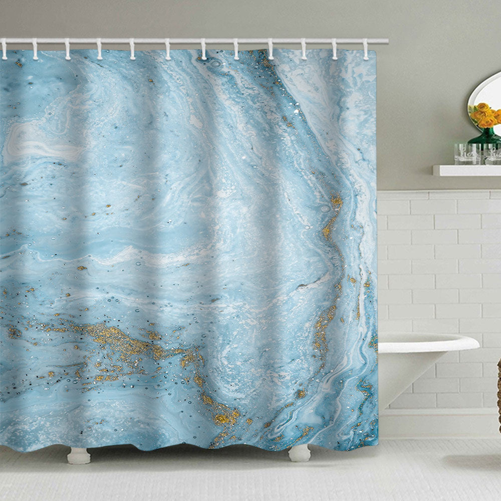 Künstlerisches Marmor Design Duschvorhang Brehn