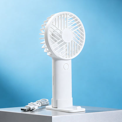 Unisex nan tragbarer wiederaufladbarer USB-Handventilator mit kindersicherem Bären-Design, abnehmbarem Standfuß und leisem Motor Brehn