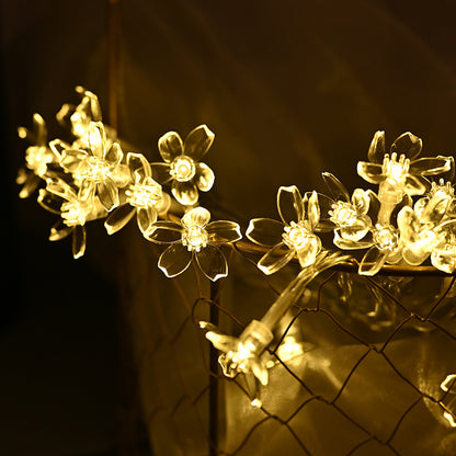 Dekorative Lichterkette mit bunten Kristallkugeln Brehn