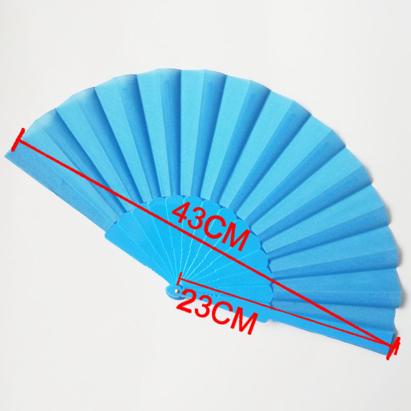 Damen eleganter Handfächer aus hochwertigem Papier und Naturmaterialien Brehn