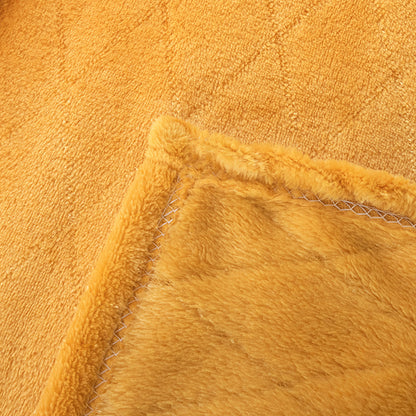Damen Kuscheldecke aus samtigem Mikrofleece mit Steppung Brehn