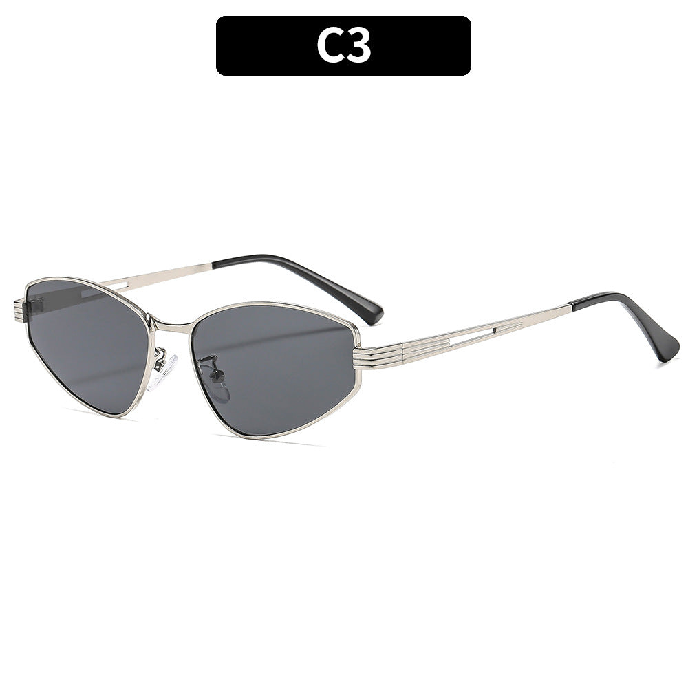 Chic geometrische Katzenaugen-Sonnenbrille