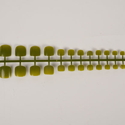 Glänzendes quadratisches Press-On-Nagelkunst-Set Brehn