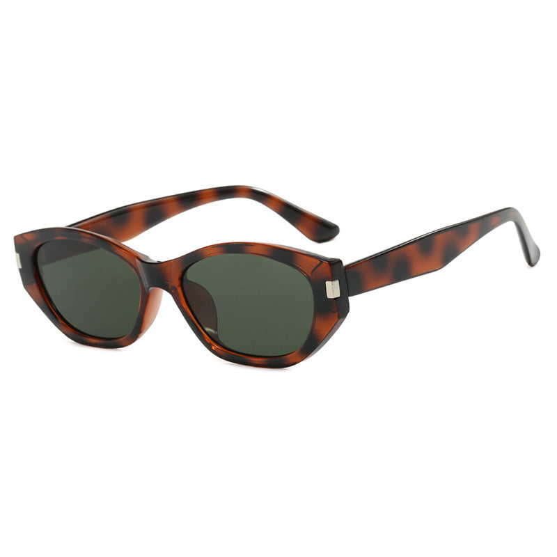 Damen modische Cat-Eye Sonnenbrille mit elegantem, transparentem Rahmen Brehn