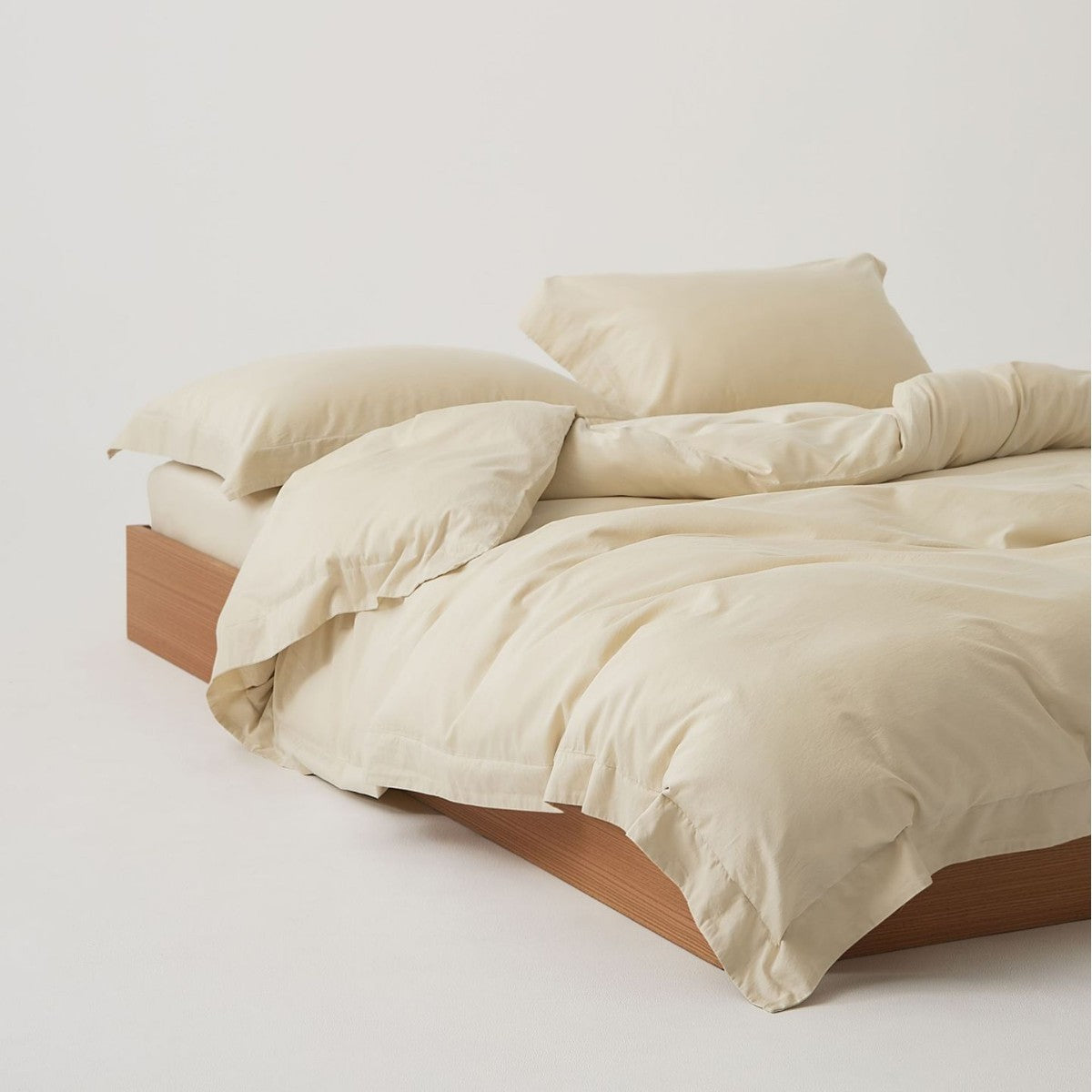 Bürstet Baumwolle Percale Bettbezug mit passendem Kissenbezug und Spannbetttuch