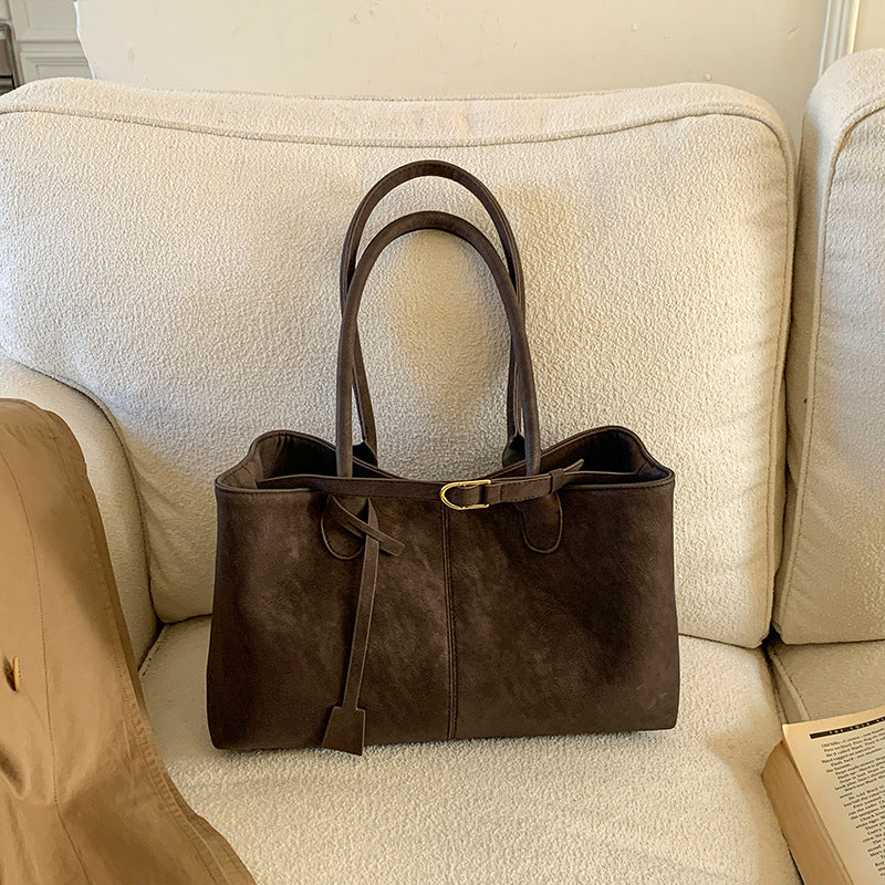 Klassische Leder Tote Bag