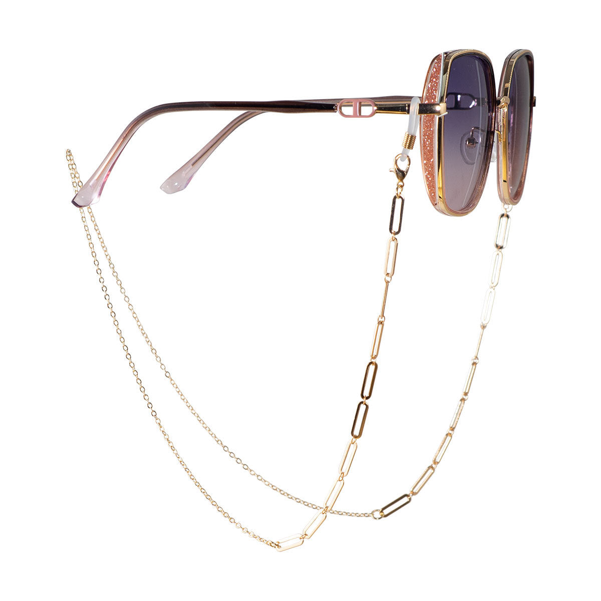 Elegante Büroklammer Stil Brille Kette Brehn