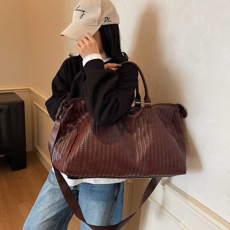 Edle und Strapazierfähige Reisetasche Im Modernen Wellenmuster Brehn