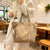 WoSpacious Mehrfach-Taschen Canvas Einkaufstasche Brehn