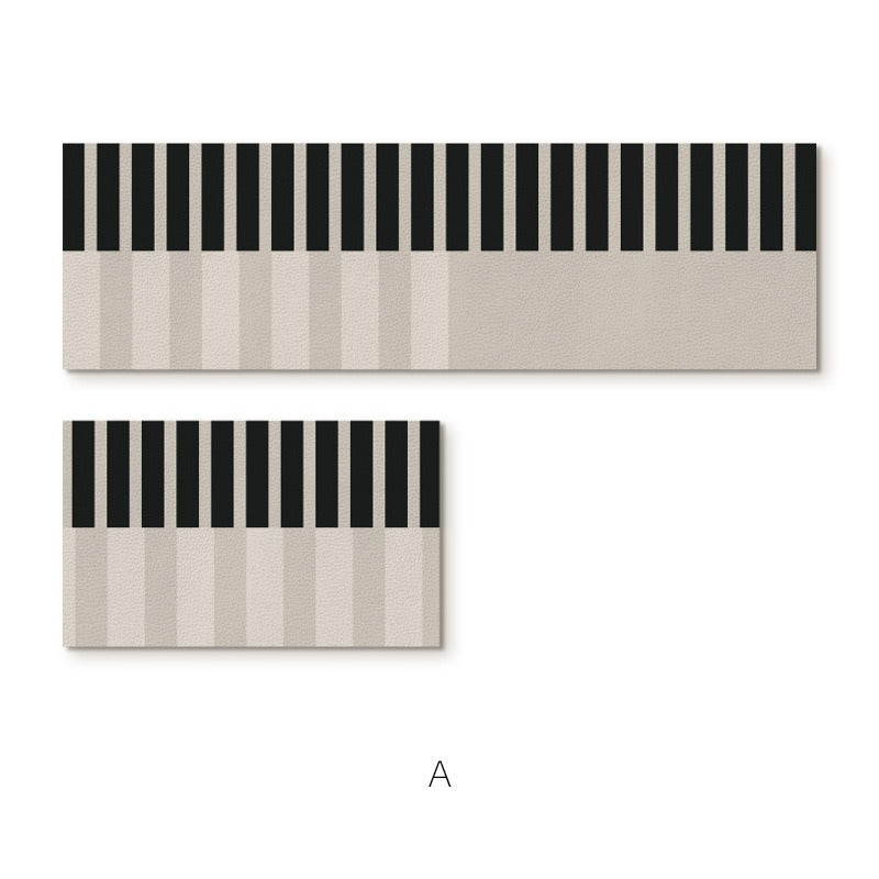 Elegante strukturierte Teppichläufermatte