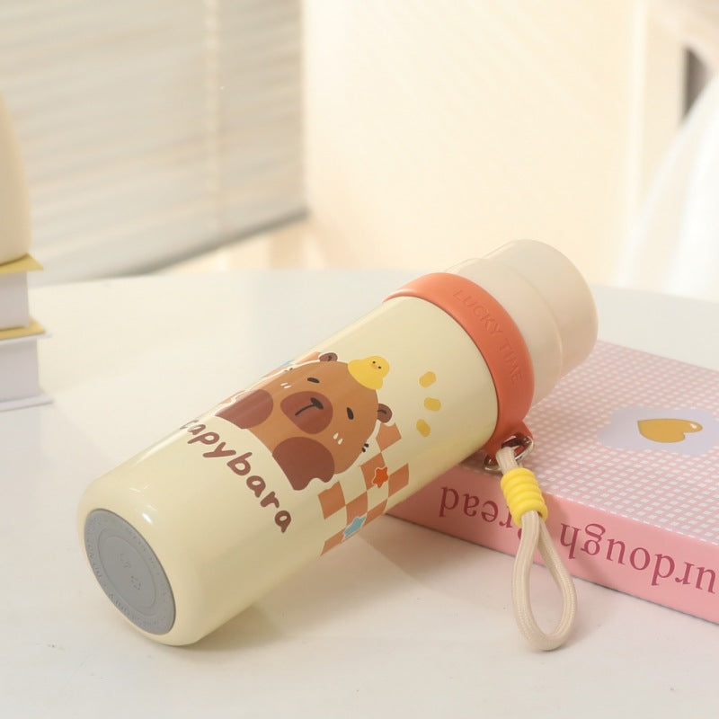 Damen Isoliertrinkflasche mit verspieltem Tierdesign und praktischem Tragegurt Brehn