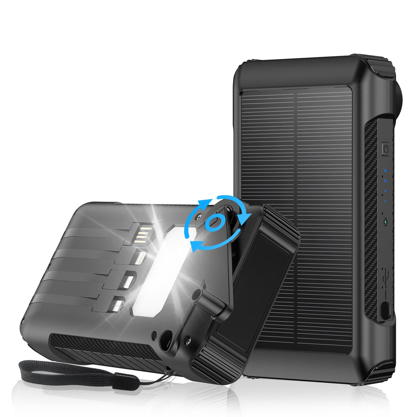 Solar-Powerbank Mit Mehrfacher Ladefunktion Brehn