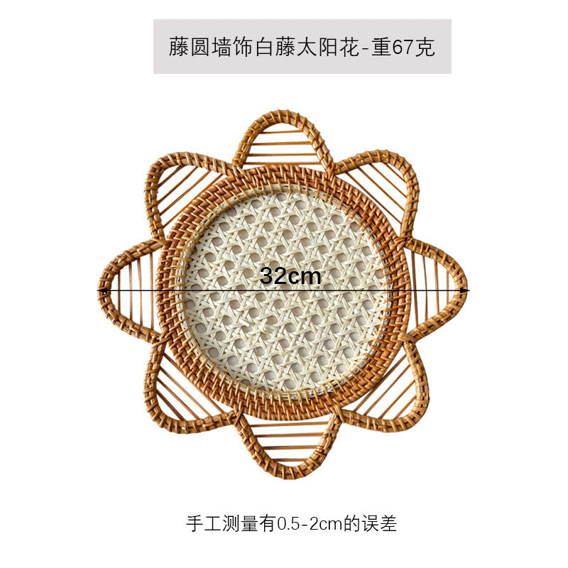 Damen Elegante handgewebte Rattanunterlage Brehn