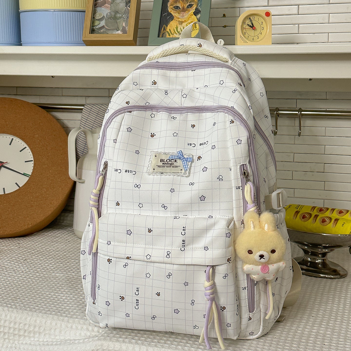 Süßer Tierdruck Schul Rucksack