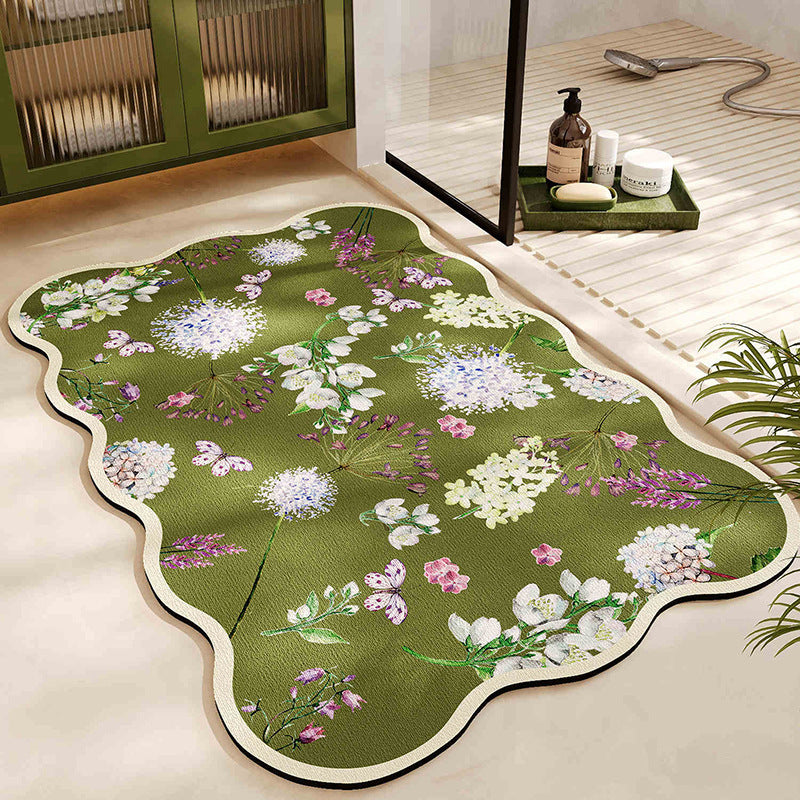 Floral Pattern Badmatte Brehn