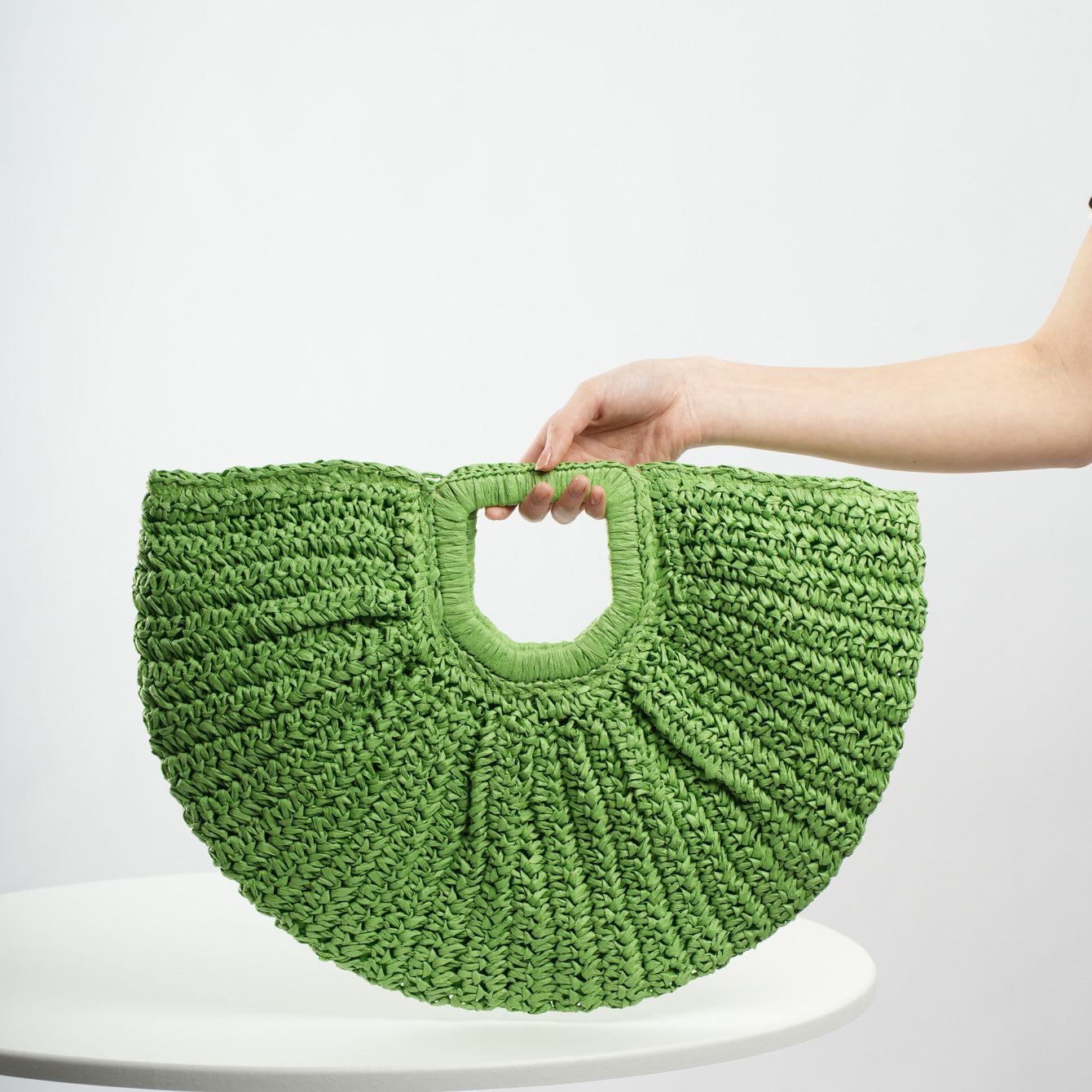Handgefertigte Rippstruktur Strandtasche Brehn
