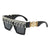 Modische Statement-Sonnenbrillen mit eleganten Strassdetails