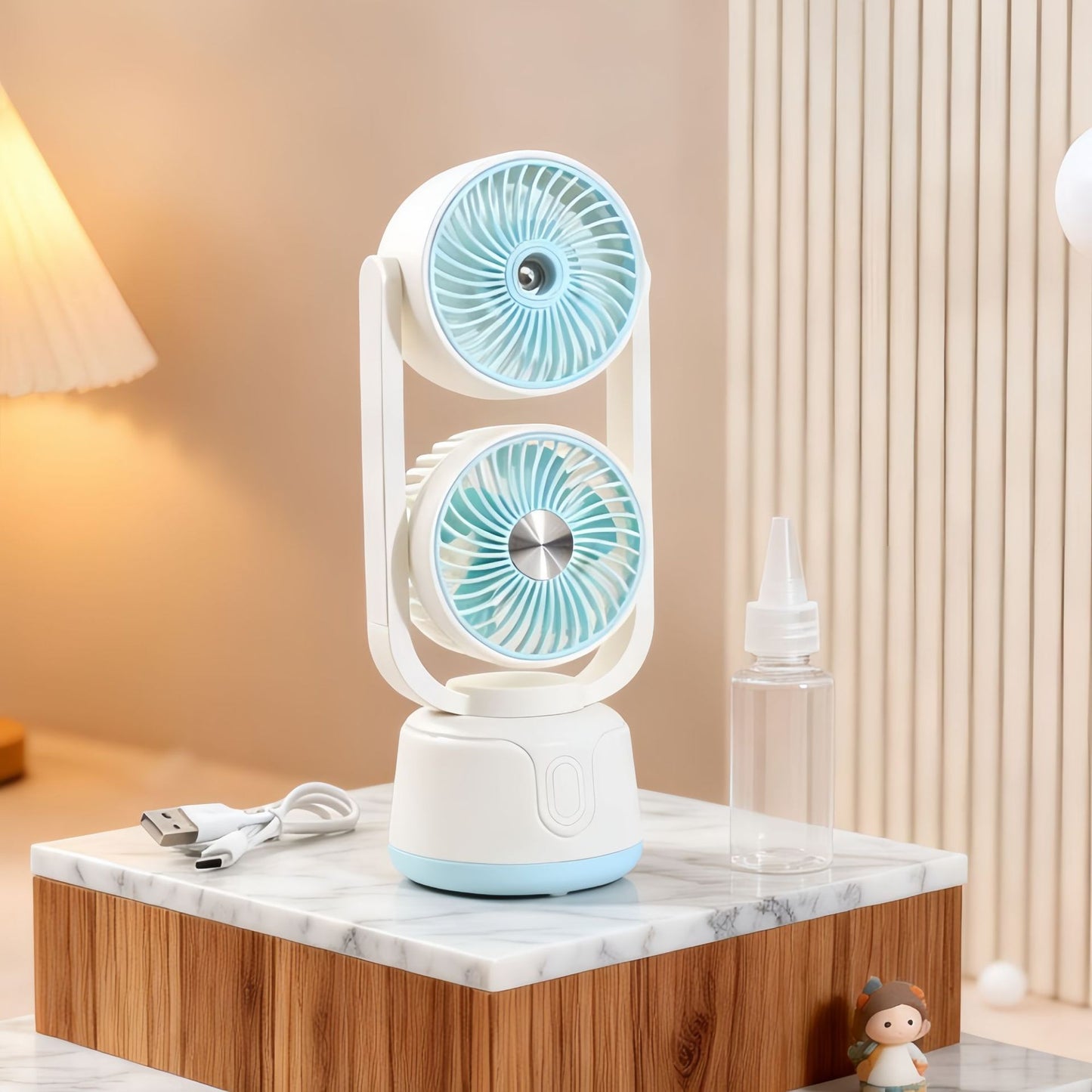 Damen Multifunktionaler Tischventilator mit Sprühfunktion Brehn
