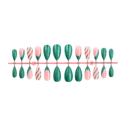 Glitzerndes Ombre Presse-Fingerna Set Brehn